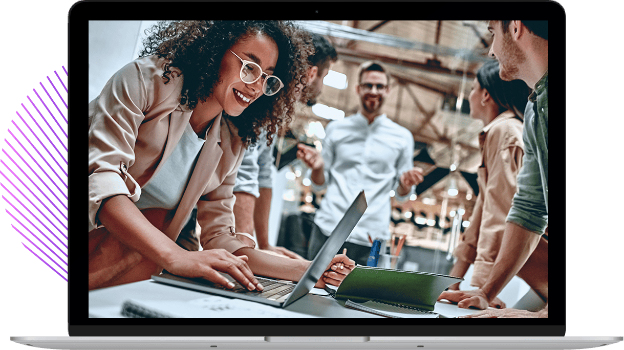 Consultants reviewing websites