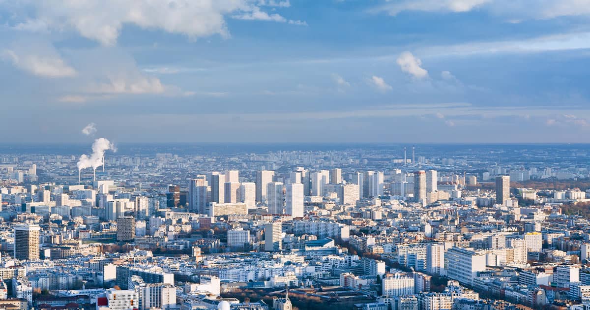 View of a major global city