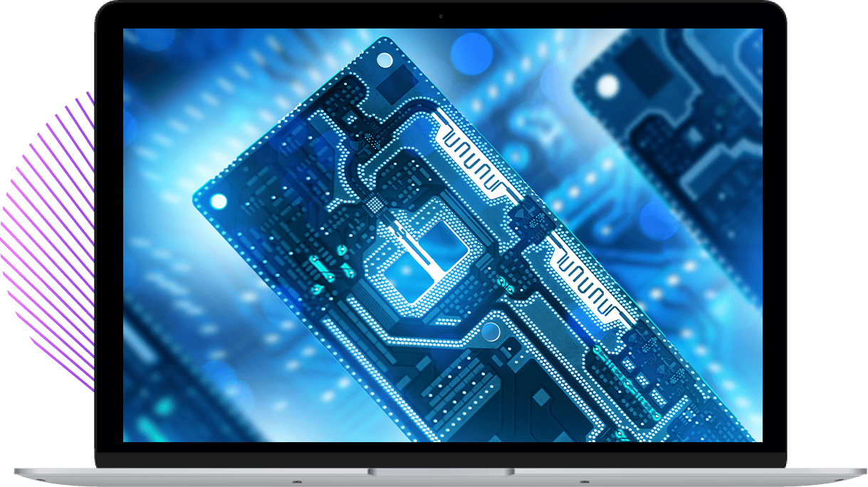 Laptop Screen with a business woman