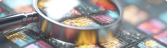 Magnifying glass on screen