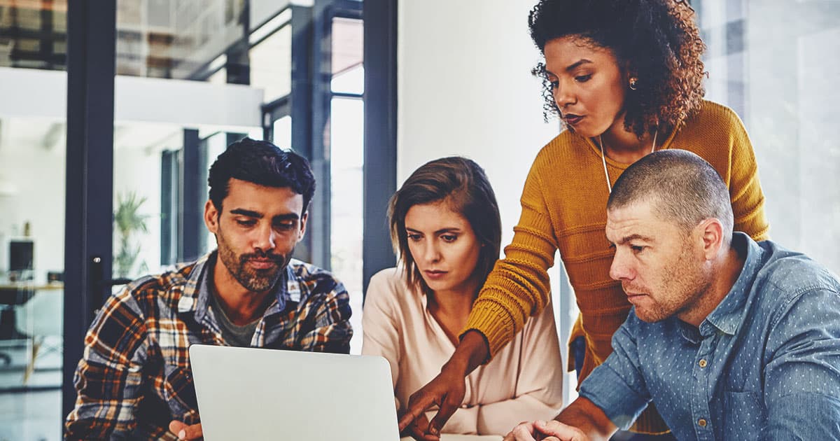 Web team making a decision