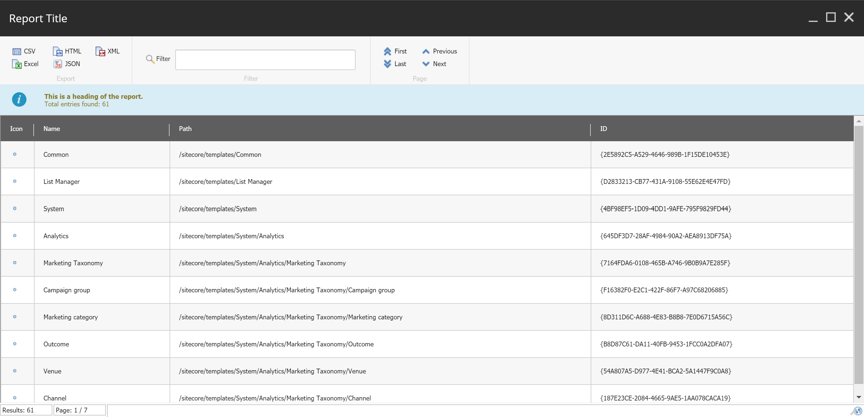 Report when running snippet in PowerShell ISE screenshot