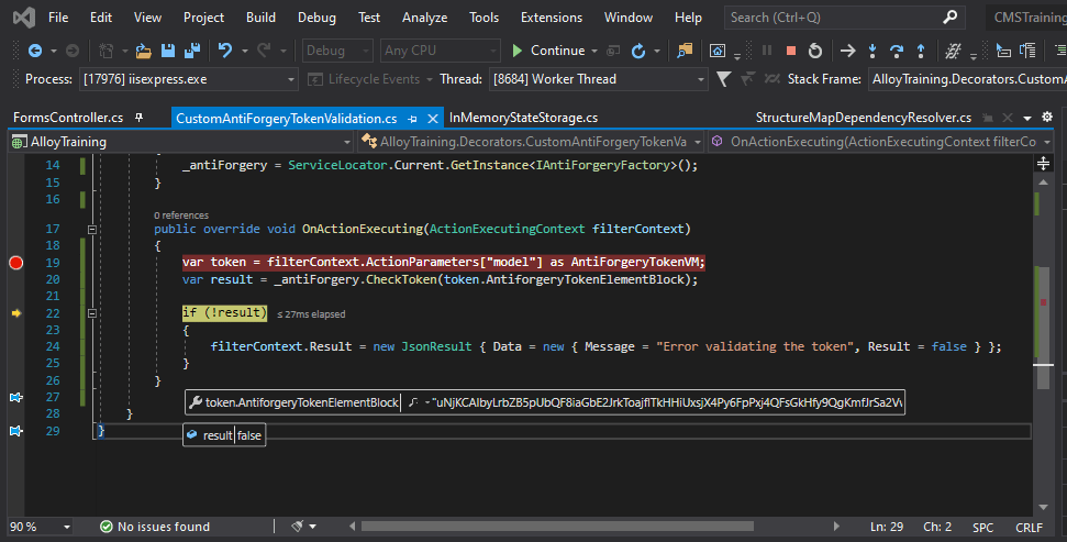 Endpoint not executed
