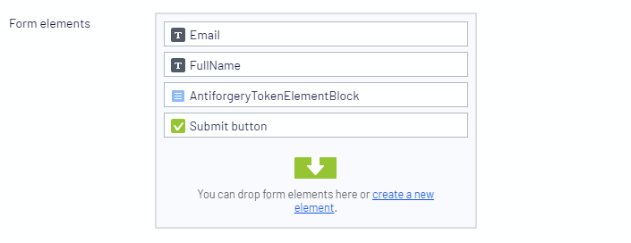 Form Element Blocks