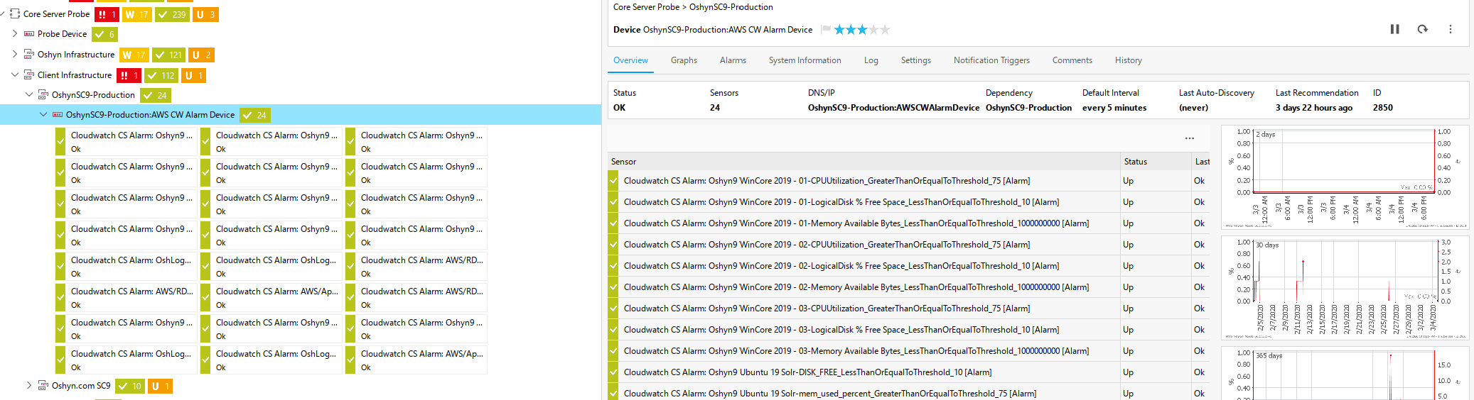 Monitoring System screenshot
