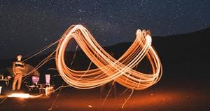 Infinity light trails