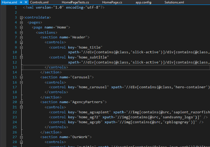Controls definitions