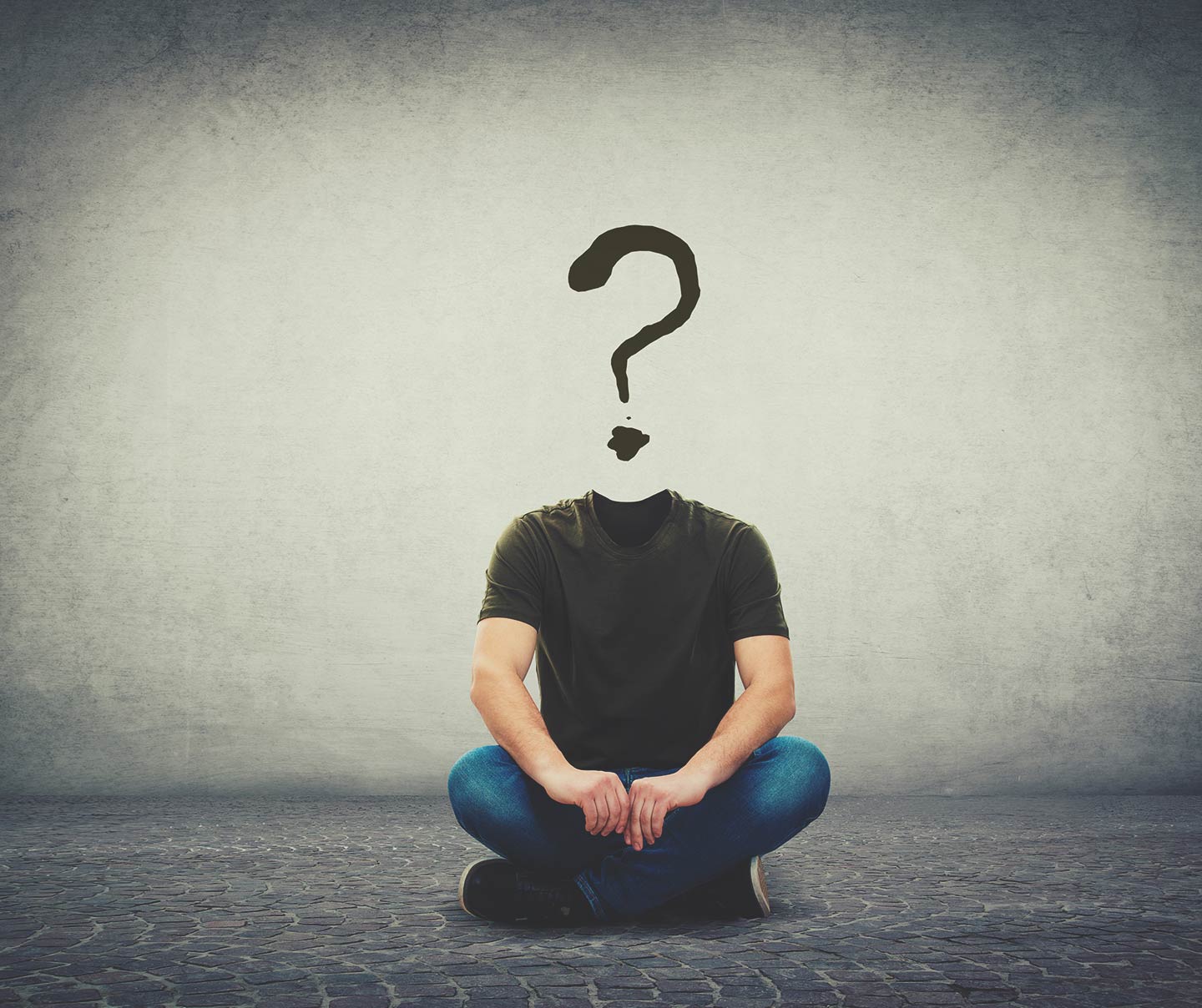 Photo of a headless man