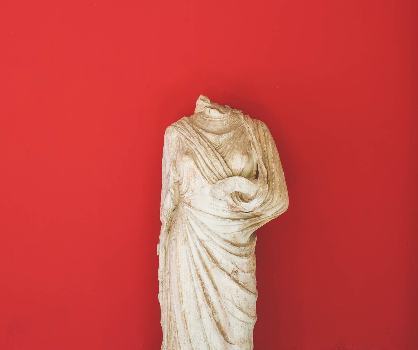 Headless statue