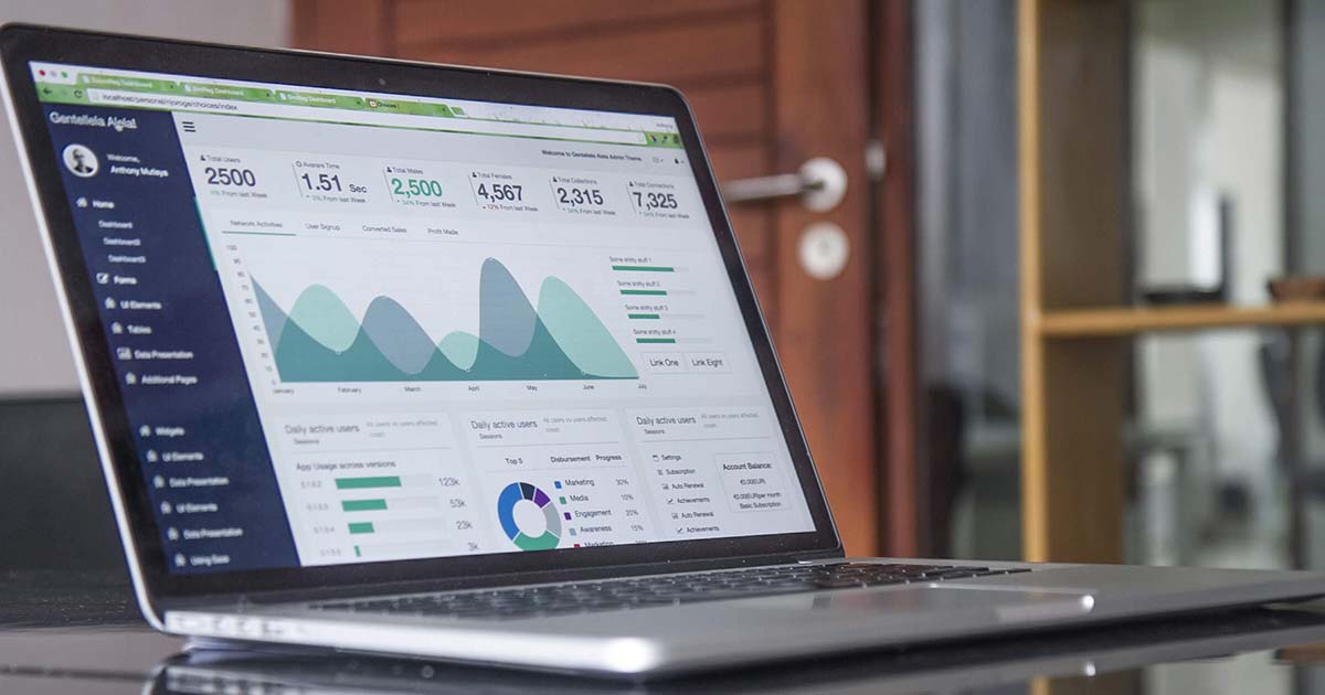 Laptop displaying SEO results