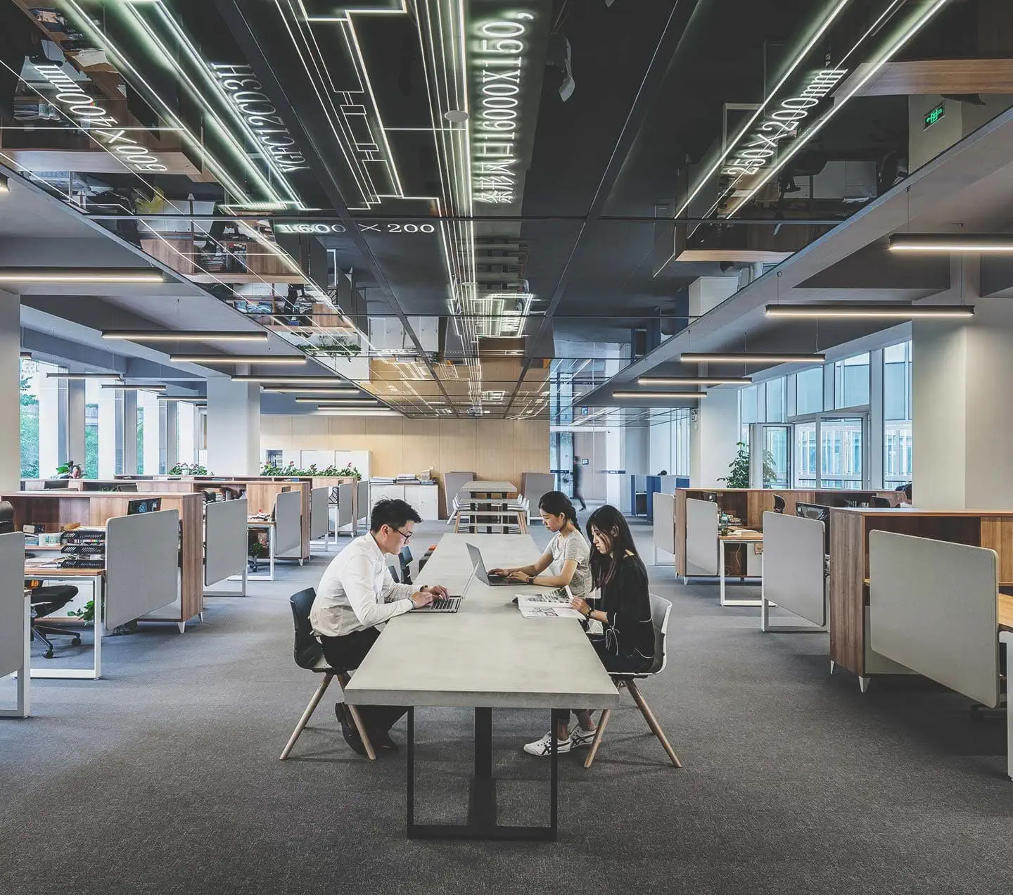 Team working in office
