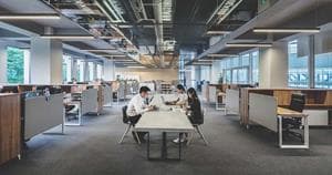 Team working in office