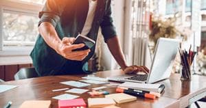 Man building a user experience