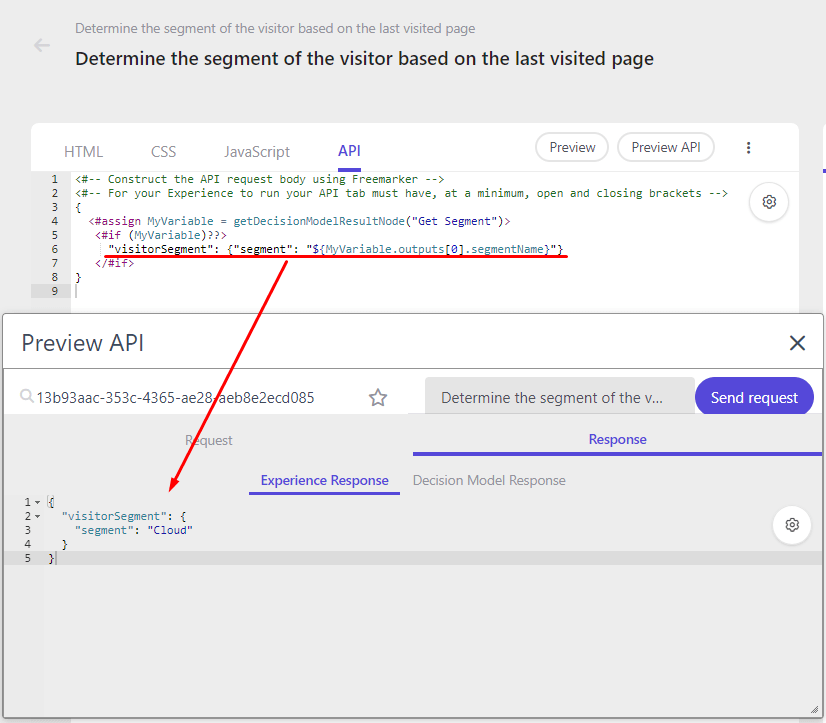 Preview API screenshot