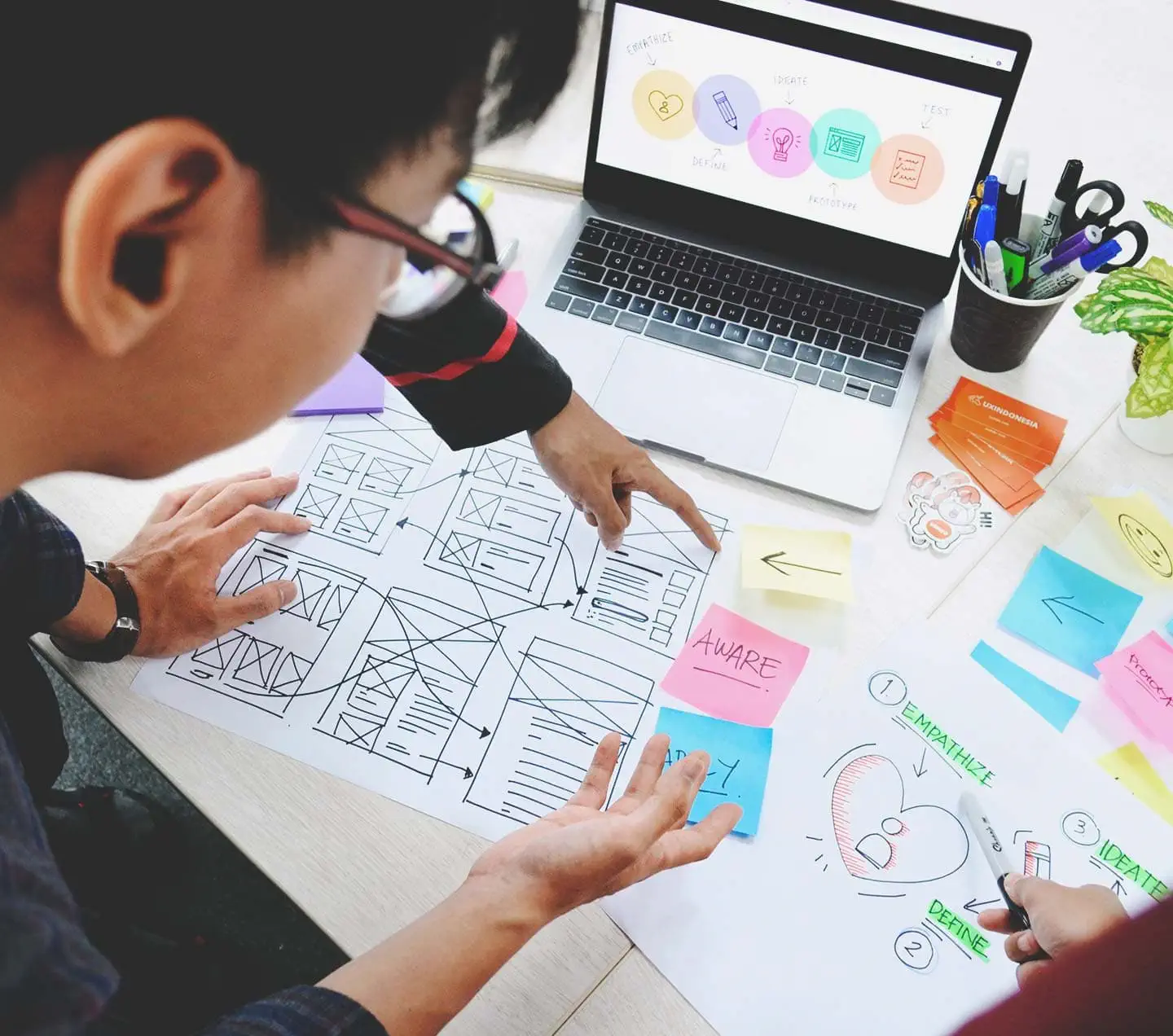 UX designers at work