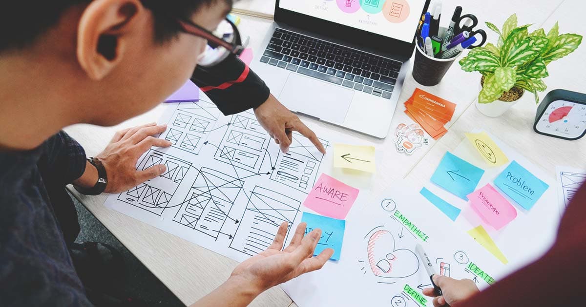 UX designers at work