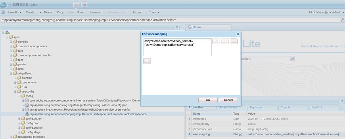 Service User Mapping Amended config