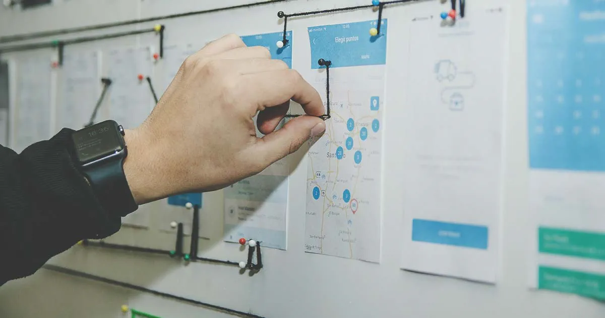 Screen flow during design phase