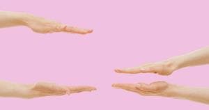 Hands showing different sizes - from big to small