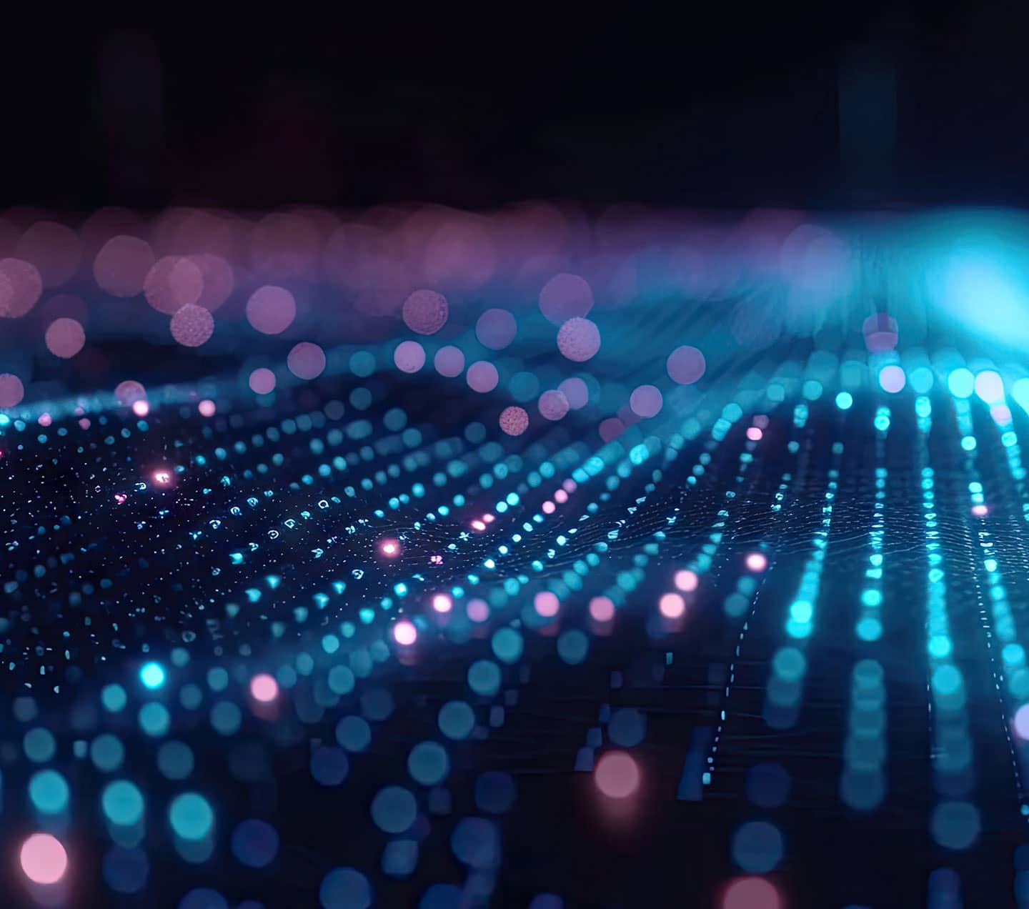 3D abstract dots representing a digital platform