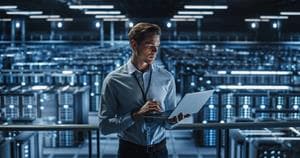 IT Specialist working on cyber security in Data Center.
