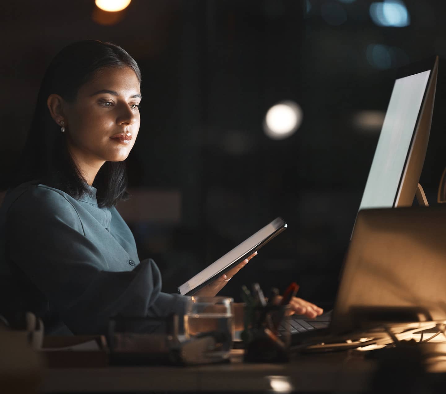 Woman working in design and AI assisted development