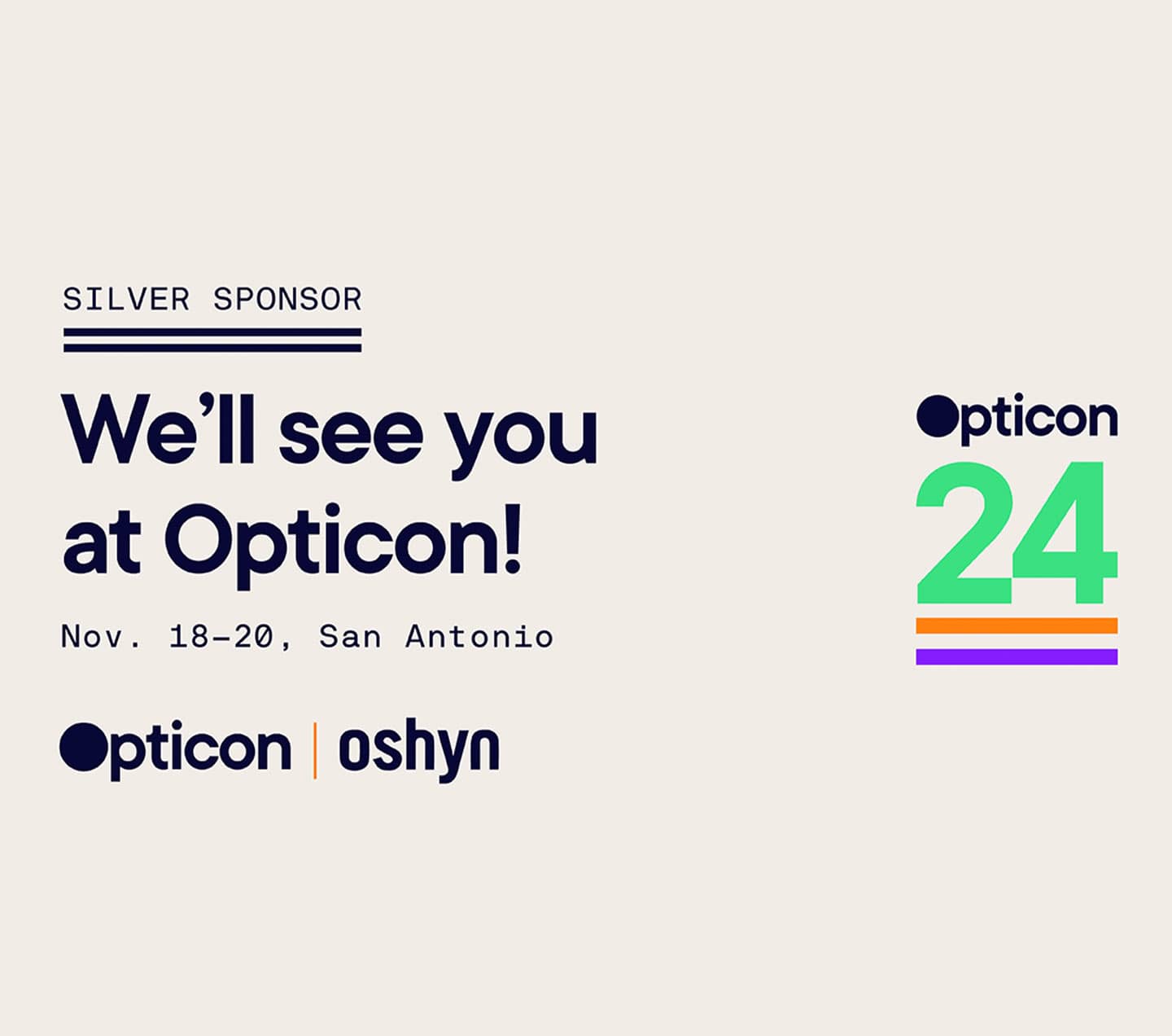Optimizely Opticon sponsorship graphic