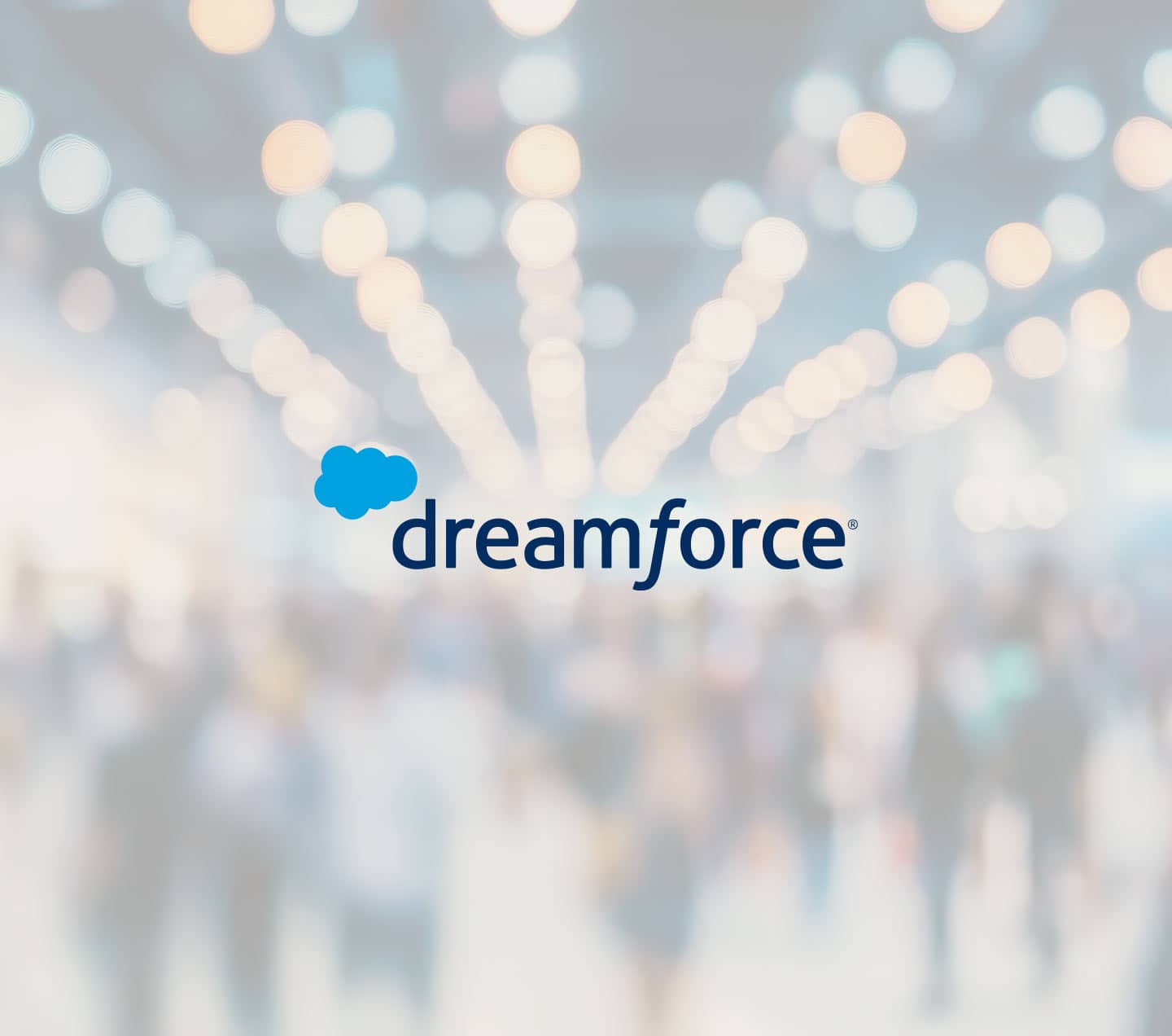 Tradeshow image with Dreamforce logo
