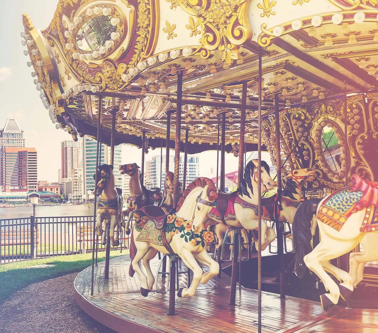 Vintage style carousel