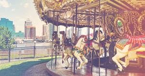 Vintage style carousel