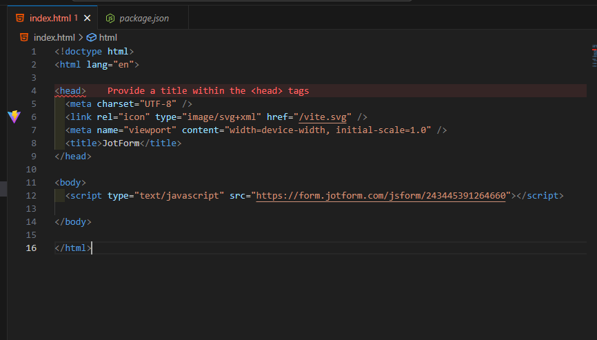 Copy the provided code and add it to your website