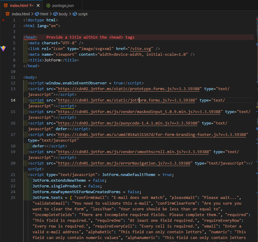 Copy to your HTML page