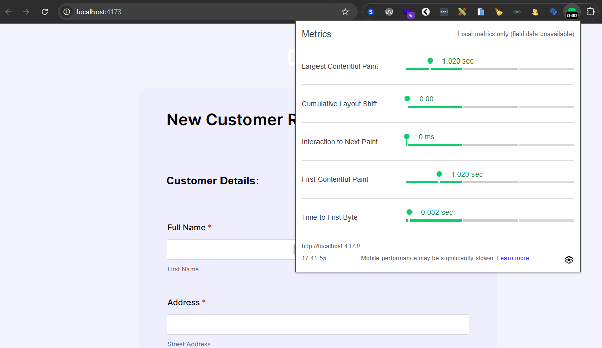 Check Core Web Vitals