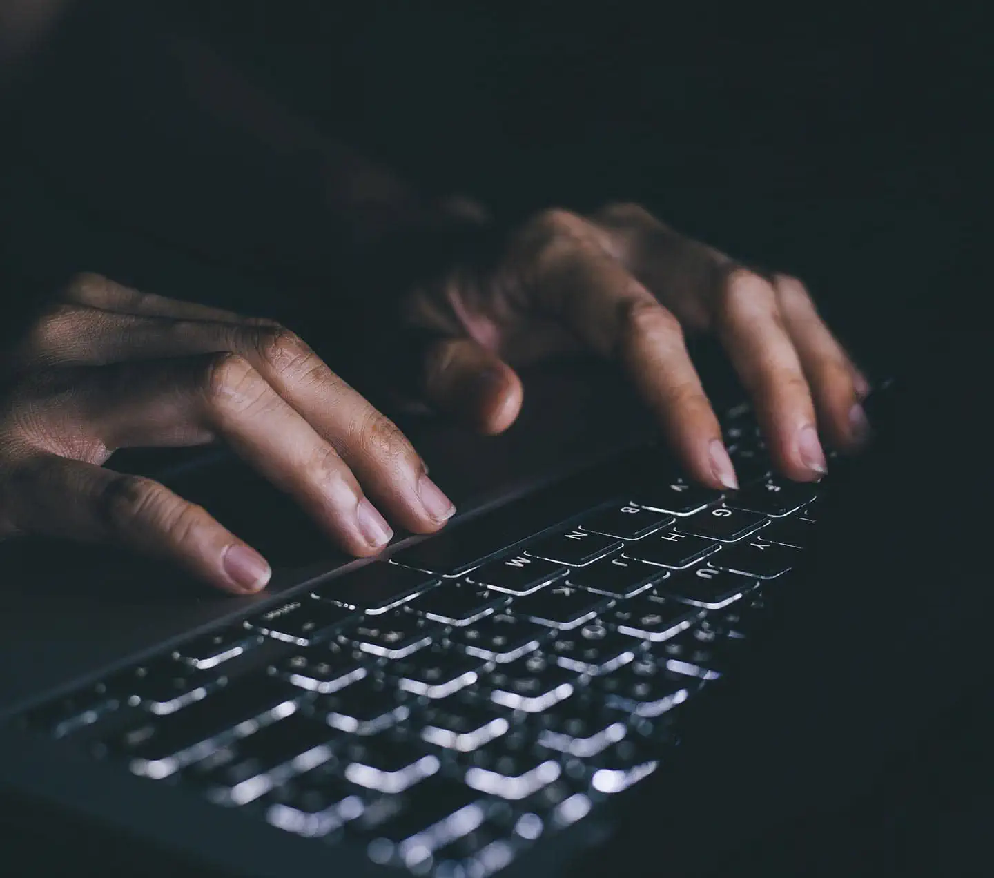 Hands on keyboard