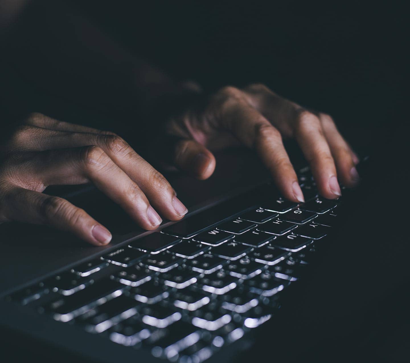 Hands on keyboard