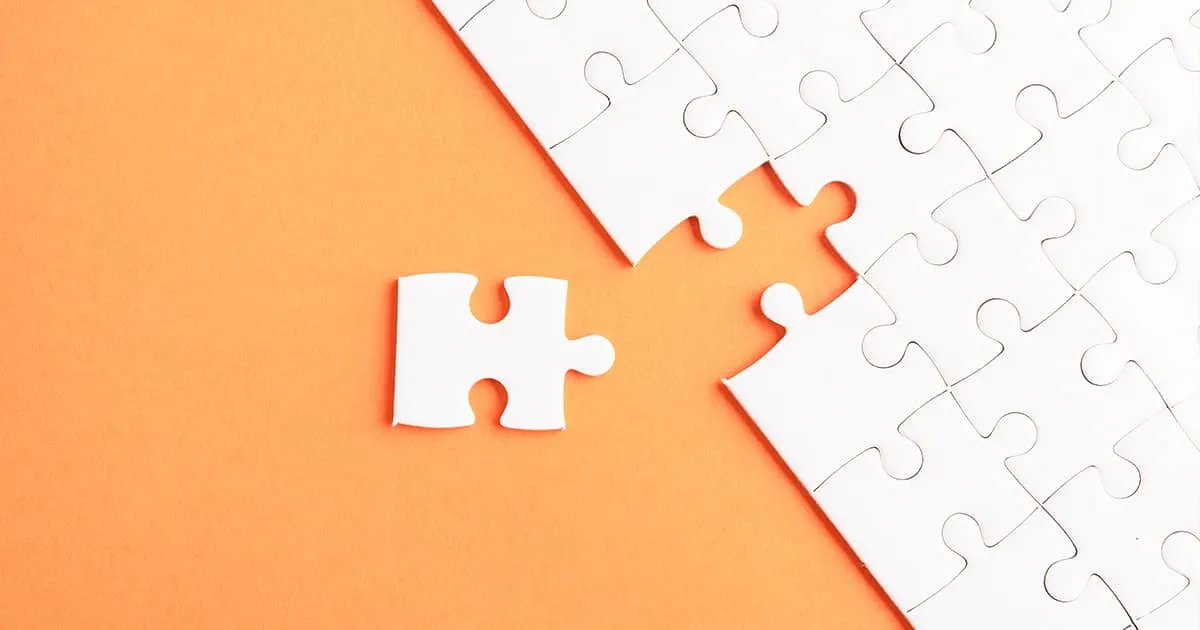 Last piece of a jigsaw puzzle