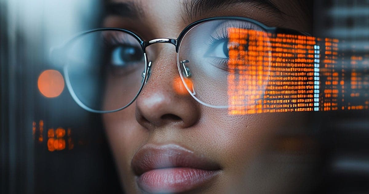 Woman using a modern DXP