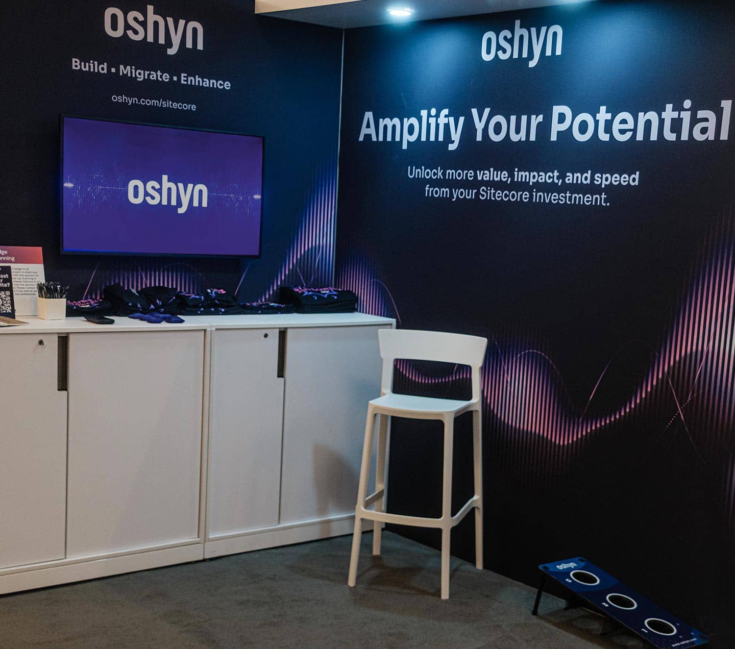 Oshyn's booth at Sitecore Symposium 2025