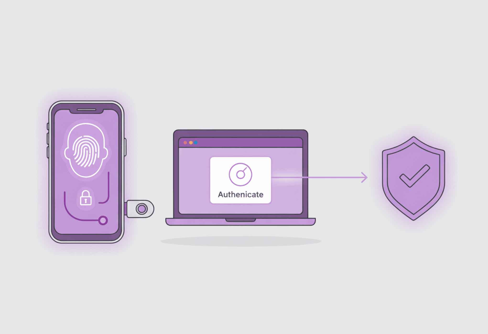 Passkeys authentication process