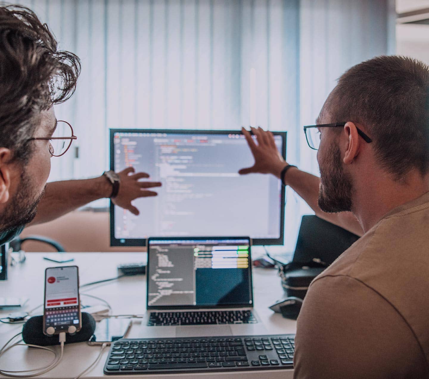 Programmers collaborating