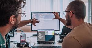 Programmers collaborating