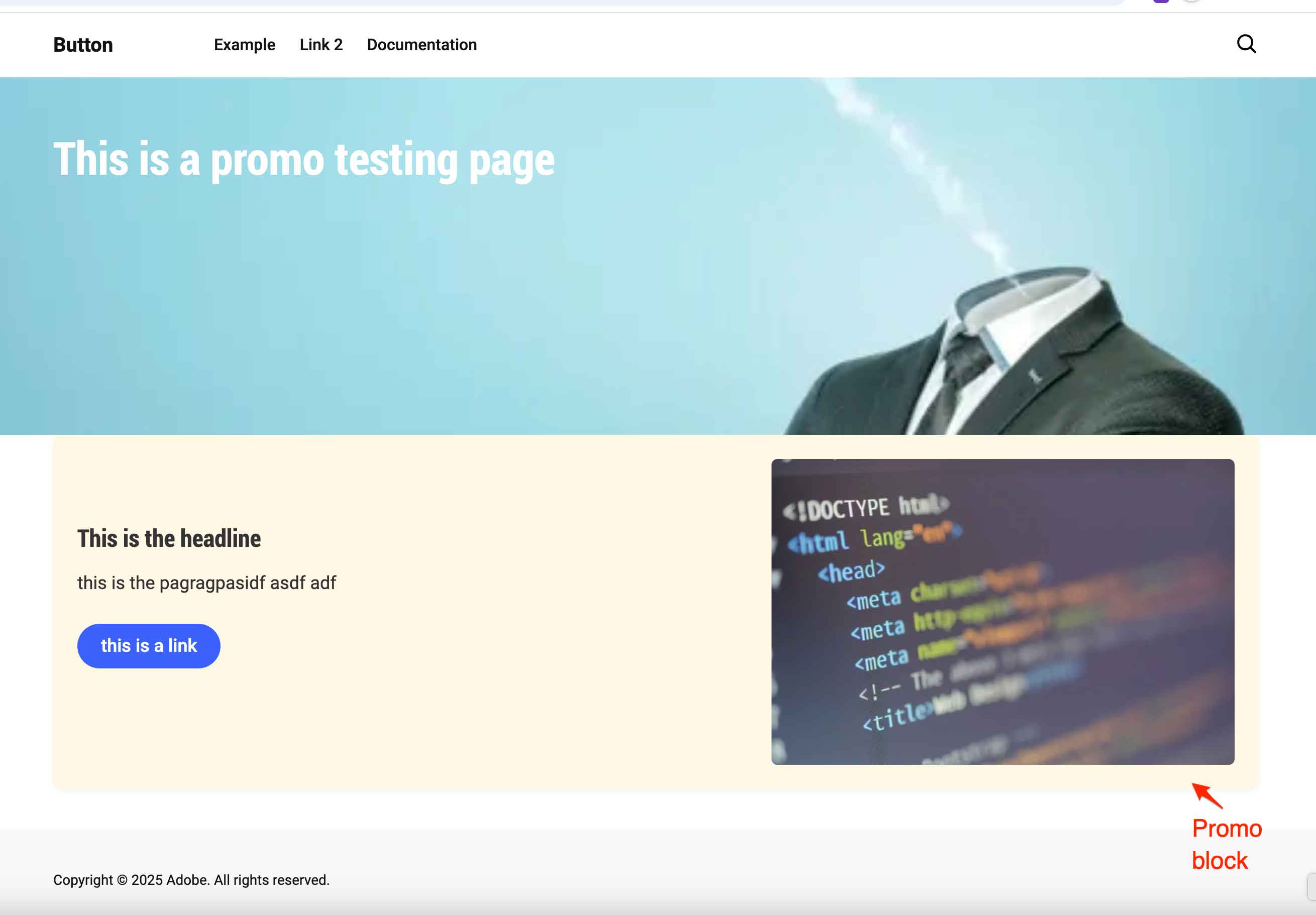 Promo Block AI Generated