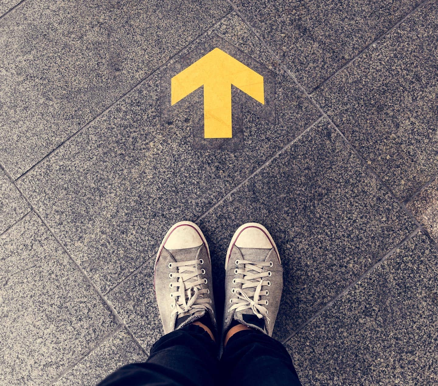 Arrow on the floor