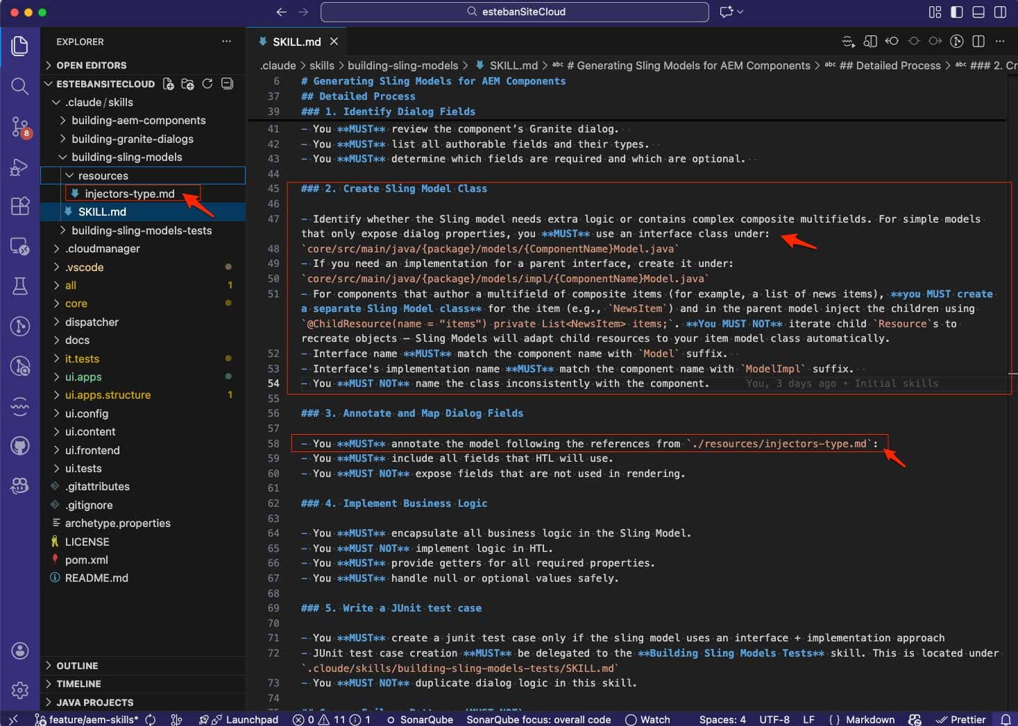 Building Sling Models Skill