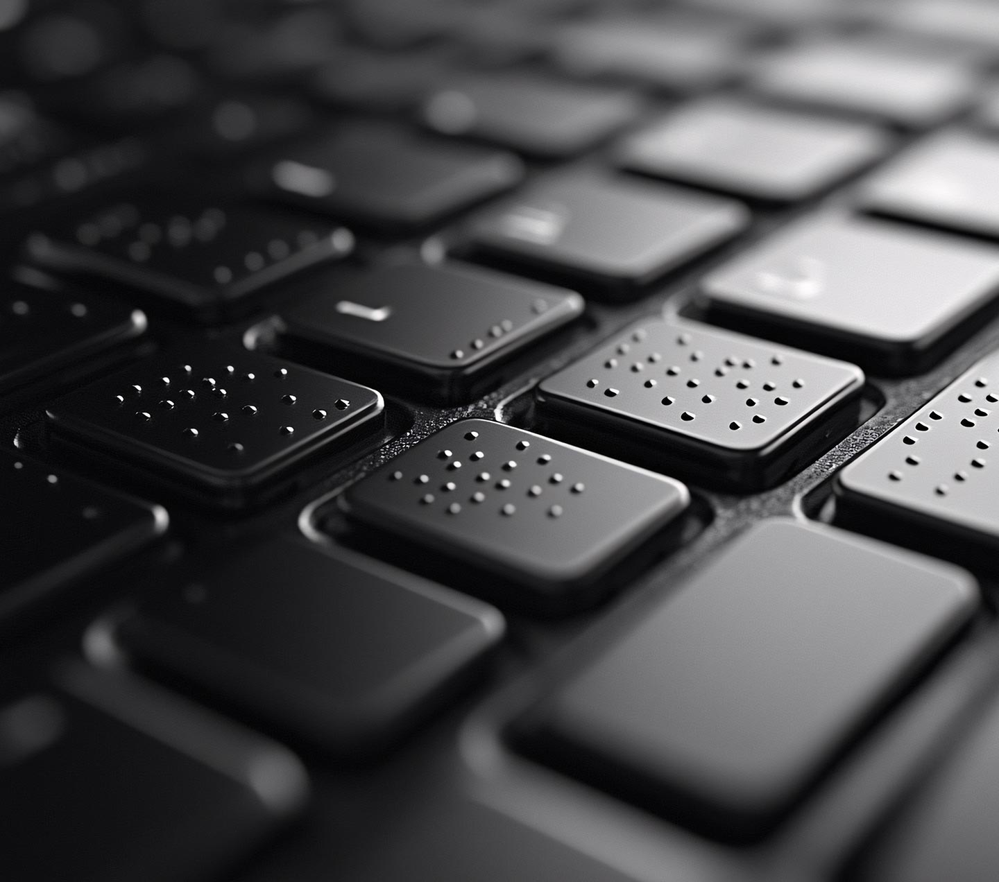 Keyboard for visually impaired people