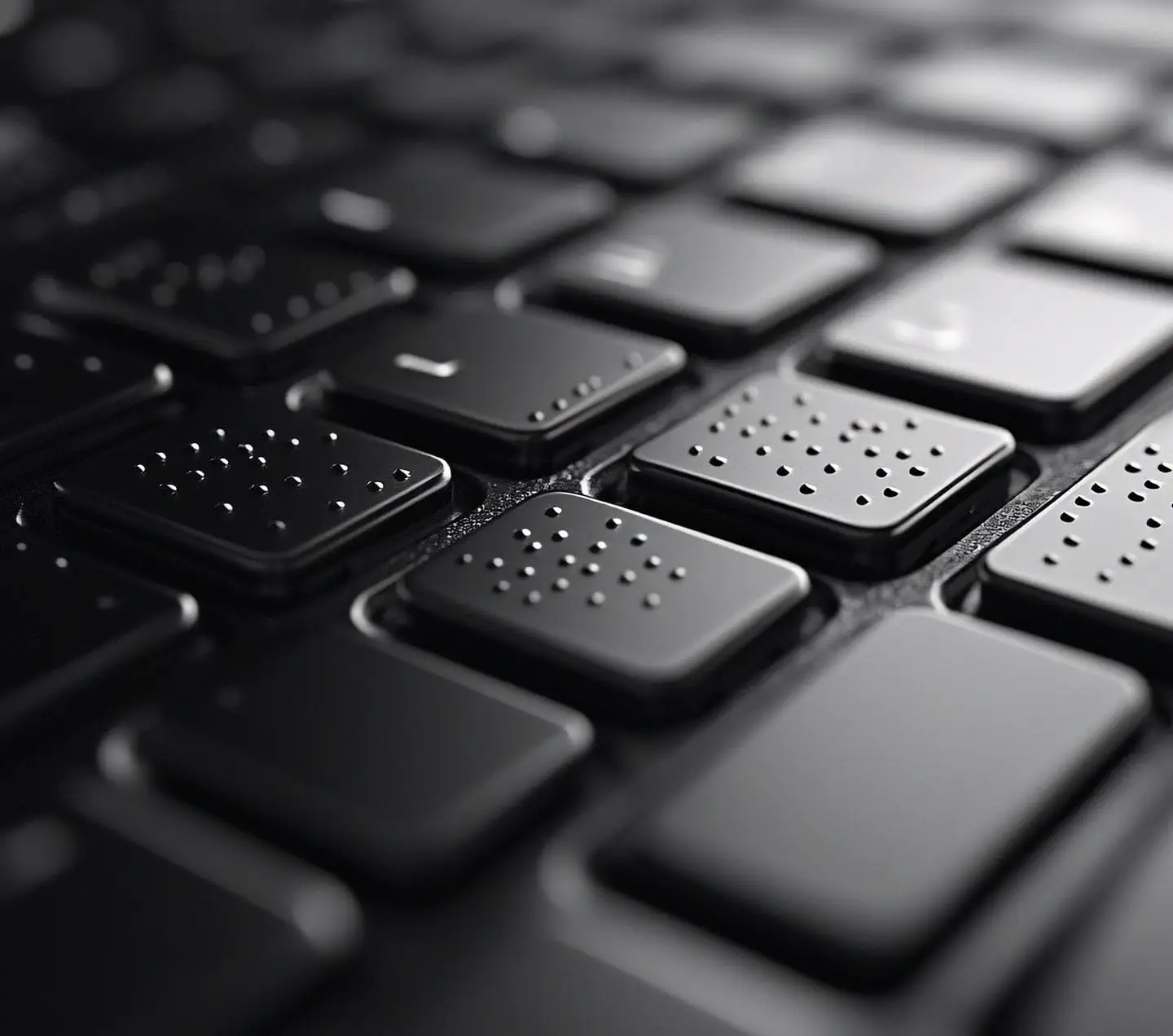 Keyboard for visually impaired people