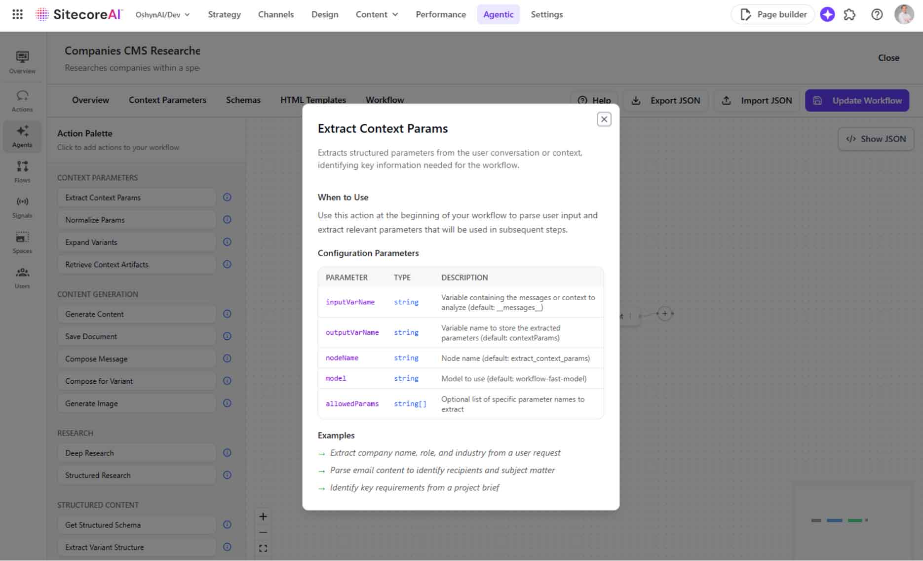 Extract Context Params
