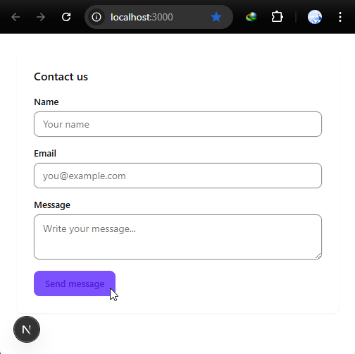 Form created