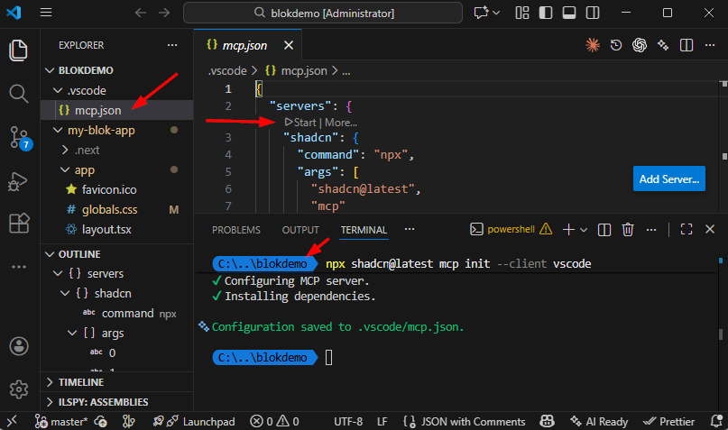 Configure Blok registry part 2