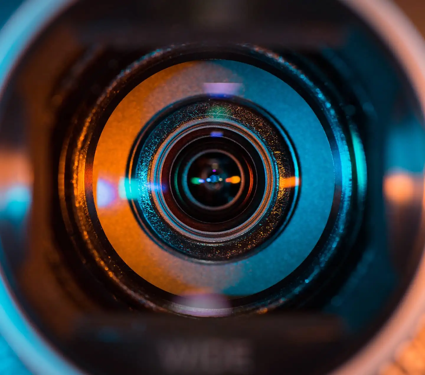Camara lens close up
